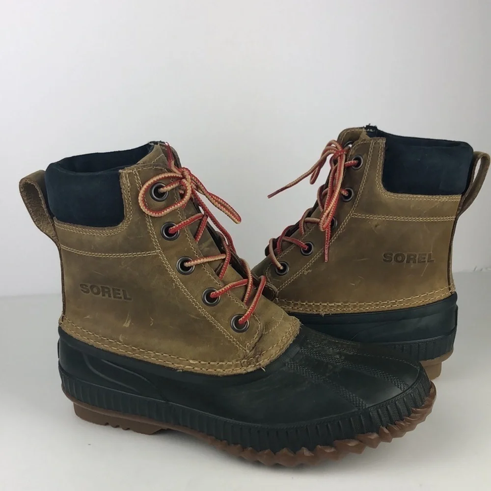 Sorel Cheyanne Lace Full Grain Men’s Rain / Snow Rubber Duck Boots